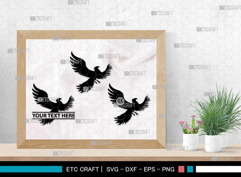 Phoenix Monogram, Phoenix Silhouette, Phoenix SVG, Phoenix Bird Svg, Firebird Svg, Tribal Phoenix Svg, SB00302 SVG ETC Craft 