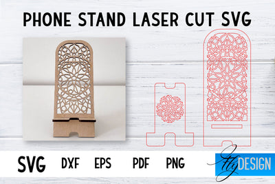 Phone Stand Laser Cut SVG | Cell Phone Stand SVG SVG Fly Design 