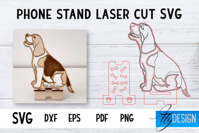Phone Stand Laser Cut SVG | Cell Phone Stand SVG SVG Fly Design 