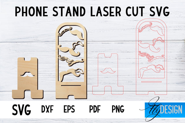 Phone Stand Laser Cut SVG | Cell Phone Stand SVG SVG Fly Design 