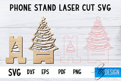 Phone Stand Laser Cut SVG | Cell Phone Stand SVG SVG Fly Design 