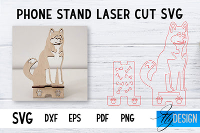 Phone Stand Laser Cut SVG | Cell Phone Stand SVG SVG Fly Design 