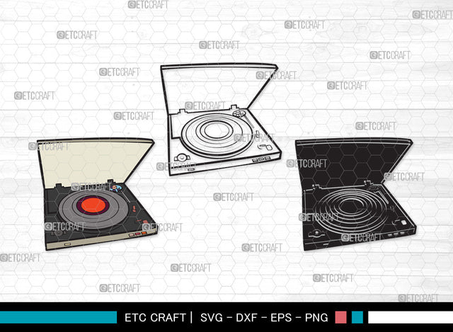 Phonograph Clipart SVG, Gramophone Svg, Gramophone With Horn Speaker Svg, Record Player Svg, Phonograph Clipart SVG ETC Craft 