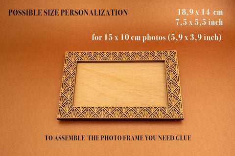 Photo Frame Deco Vector File for Laser Cut. SVG MaramadeLaser 