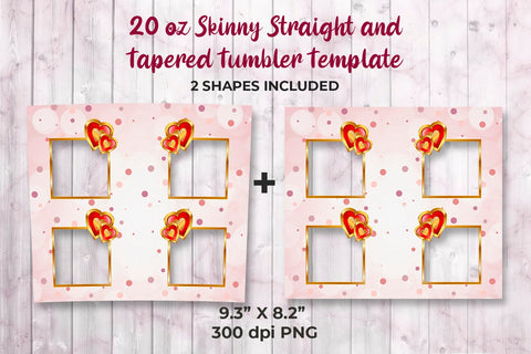 Photo Frame Points Design Tumbler Sublimation Template 20oz Sublimation Sublimatiz Designs 