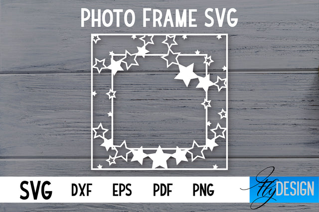 Photo Frame SVG | Lace Photo Frame SVG | Paper Cut SVG SVG Fly Design 