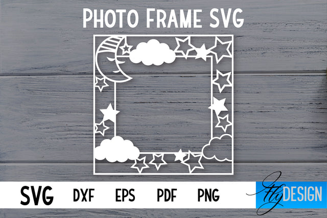 Photo Frame SVG | Lace Photo Frame SVG | Paper Cut SVG SVG Fly Design 