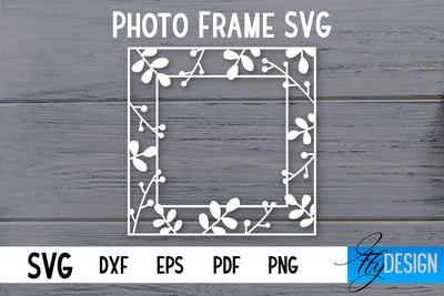 Photo Frame SVG | Lace Photo Frame SVG | Paper Cut SVG SVG Fly Design 