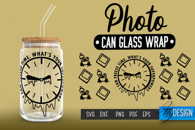 Photo Glass Can Wrap SVG | Camera Quotes SVG Fly Design 