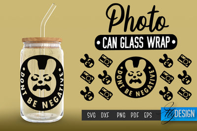 Photo Glass Can Wrap SVG | Camera Quotes SVG Fly Design 