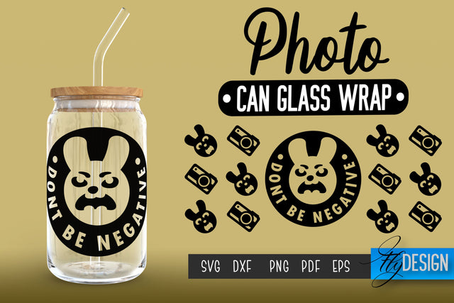Photo Glass Can Wrap SVG | Camera Quotes SVG Fly Design 