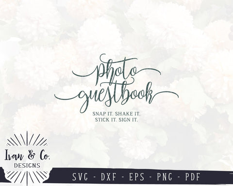 Photo Guestbook SVG Files | Wedding Sign Svg | Wedding Guestbook Sign Svg | Cricut | Silhouette | Commercial Use | Digital Cut Files (988725830) SVG Ivan & Co. Designs 