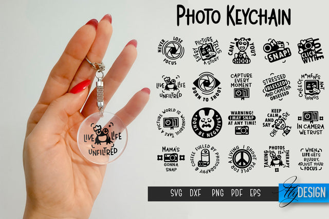 Photo Keychain SVG | Camera Quotes SVG SVG Fly Design 