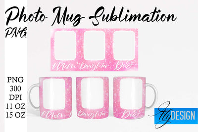 Photo Mug Sublimation PNG | 11 Oz design | 15 Oz Mug Design Sublimation Fly Design 
