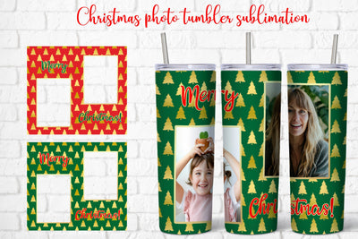Photo tumbler | Christmas photo frame sublimation Sublimation Svetana Studio 