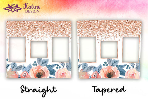 Photo Tumbler, Photo Tumbler Sublimation Template, Photo Tumbler Sublimation, Flower Tumbler, Floral Tumbler, Watercolor Tumbler, Blush Glitter, Wrap Design Sublimation Bundle for 20 Oz Skinny Tumbler PNG Sublimation KatineDesign 