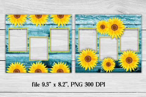 Photo tumbler sunflower | Photo frame sublimation Sublimation Svetana Studio 