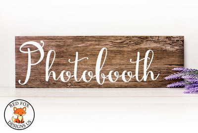 Photobooth SVG PNG DXF | Wedding File | Farmhouse Sign SVG RedFoxDesignsUS 