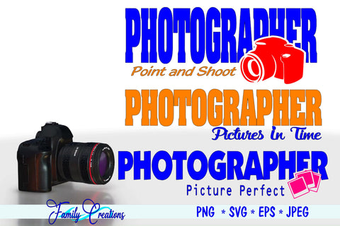 Photographer Bundle SVG Family Creations 