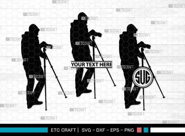 Photographer Monogram, Photographer Silhouette, Photographer SVG, Photographer Man Svg, Photography Svg, Camera Svg, SB00393 SVG ETC Craft 