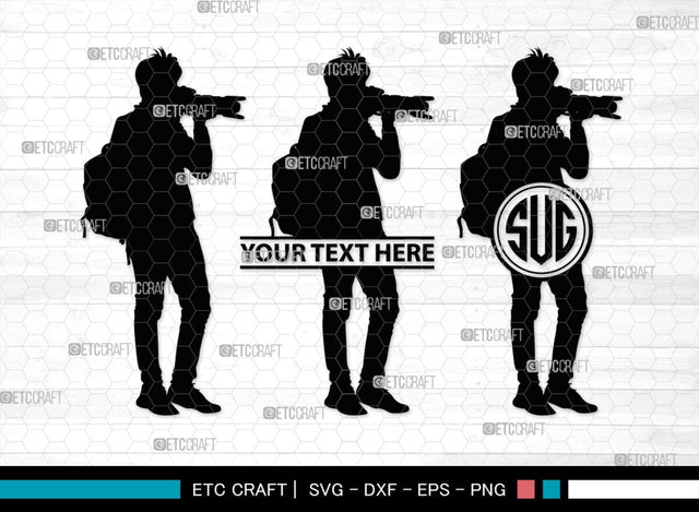 Photographer Monogram, Photographer Silhouette, Photographer SVG, Photographer Man Svg, Photography Svg, Camera Svg, SB00393 SVG ETC Craft 