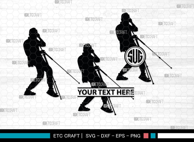 Photographer Monogram, Photographer Silhouette, Photographer SVG, Photographer Man Svg, Photography Svg, Camera Svg, SB00393 SVG ETC Craft 