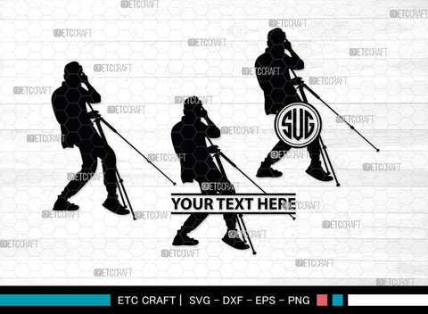 Photographer Monogram, Photographer Silhouette, Photographer SVG, Photographer Man Svg, Photography Svg, Camera Svg, SB00393 SVG ETC Craft 