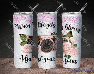 Photography PNG | Floral Camera Sublimation Tumbler Sublimation _HelArtShop_ 