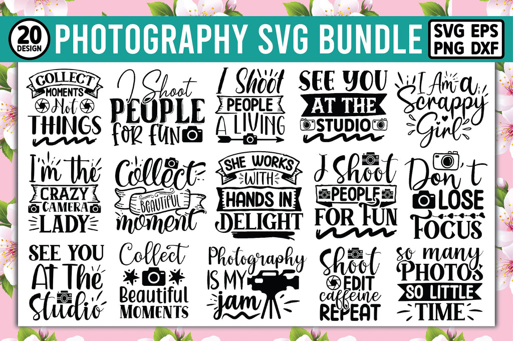 Photography SVG Bundle - So Fontsy