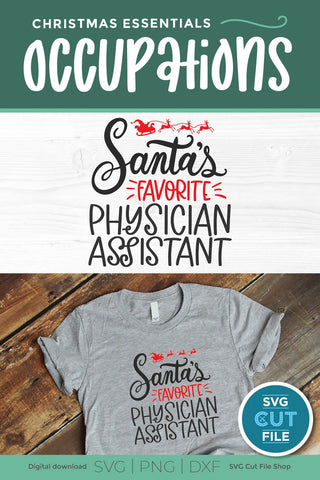 Physician assistant svg, pa svg, Christmas physician assistant SVG SVG Cut File 