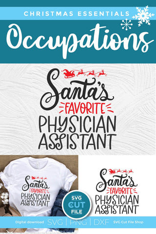 Physician assistant svg, pa svg, Christmas physician assistant SVG SVG Cut File 