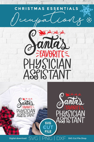 Physician assistant svg, pa svg, Christmas physician assistant SVG SVG Cut File 