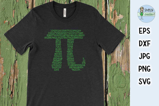 Pi Pi to the 284th digit SVG Shelly Creates IT 