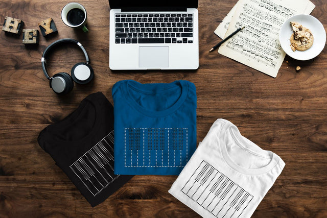 Piano Keys Rhinestone Template SVG Designed by Geeks 