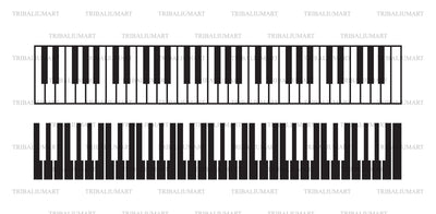 Piano Keys SVG TribaliumArtSF 