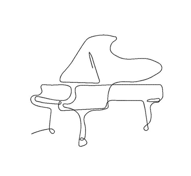 Piano Machine Embroidery Design Embroidery/Applique DESIGNS Canada Embroidery 