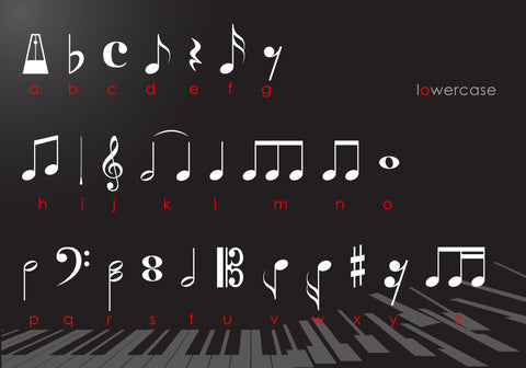 Piano Music Font BB Digital Arts 