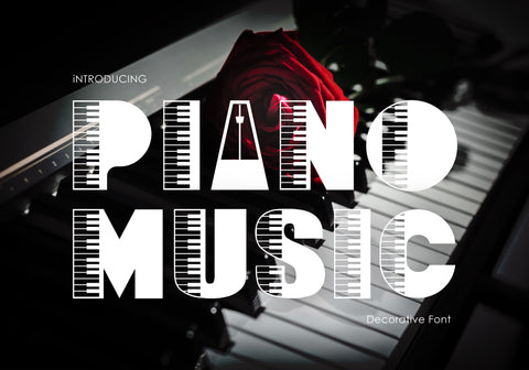 Piano Music Font BB Digital Arts 