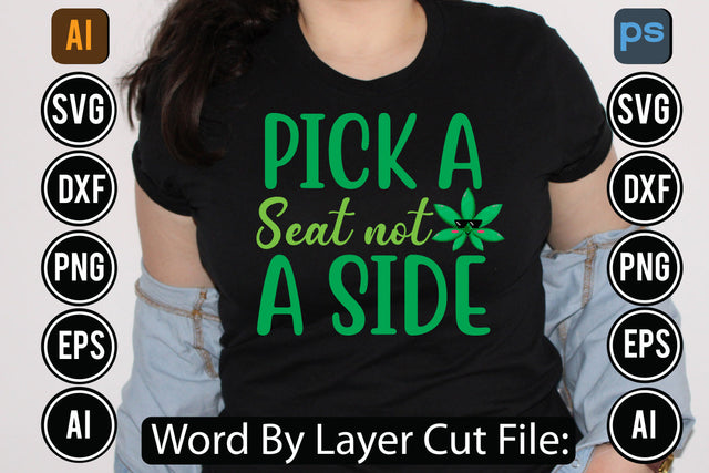 Pick A Seat Not A Side Svg Cut File,SVGs,quotes-and-sayings,food-drink,mini-bundles,print-cut,on-sale, SVG DesignPlante 503 