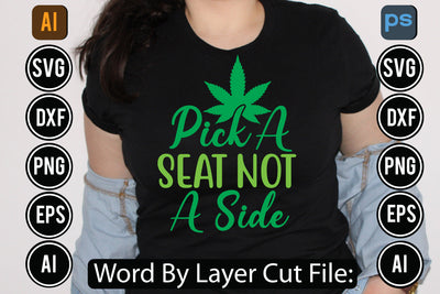 Pick A Seat Not A Side Svg Cut File,SVGs,quotes-and-sayings,food-drink,mini-bundles,print-cut,on-sale, SVG DesignPlante 503 