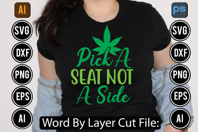 Pick A Seat Not A Side Svg Cut File,SVGs,quotes-and-sayings,food-drink,mini-bundles,print-cut,on-sale, SVG DesignPlante 503 