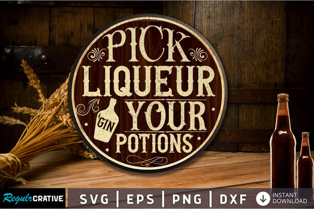 Pick liqueur your gin potions SVG SVG Regulrcrative 