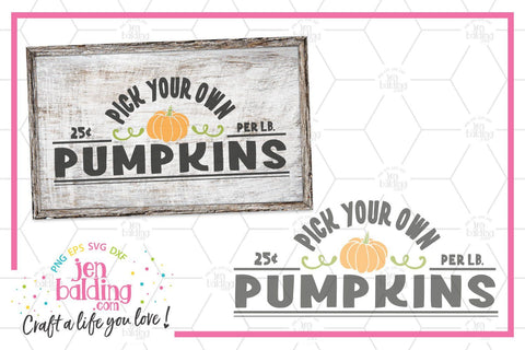 Pick Your Own Pumpkins SVG So Fontsy Design Shop 