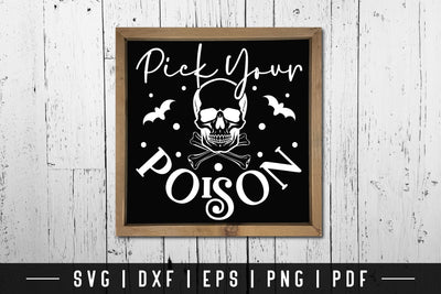 Pick Your Poison, Halloween Kitchen Sign SVG SVG CraftLabSVG 