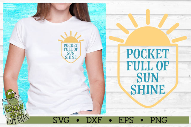 Pickle Pockets - Pocket Full of Sunshine SVG Cut File SVG Crunchy Pickle 