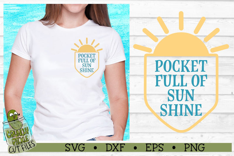 Pickle Pockets - Pocket Full of Sunshine SVG Cut File SVG Crunchy Pickle 