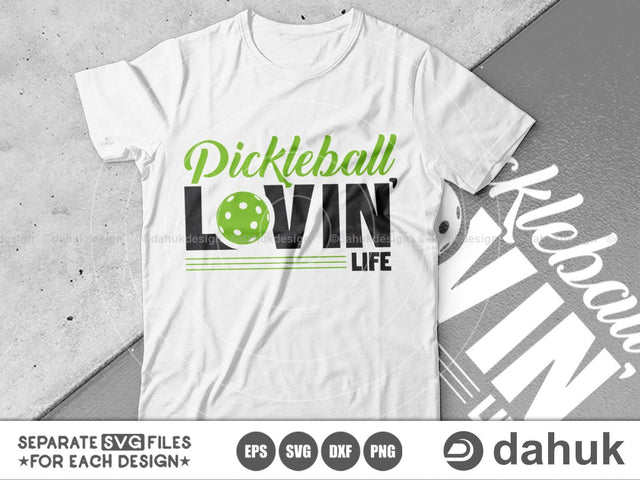 Pickleball Lovin' Life SVG, Valentine's Day SVG, Valentine svg, Valentine Design, Cut file, for silhouette, svg, eps, dxf, png SVG dahukdesign 