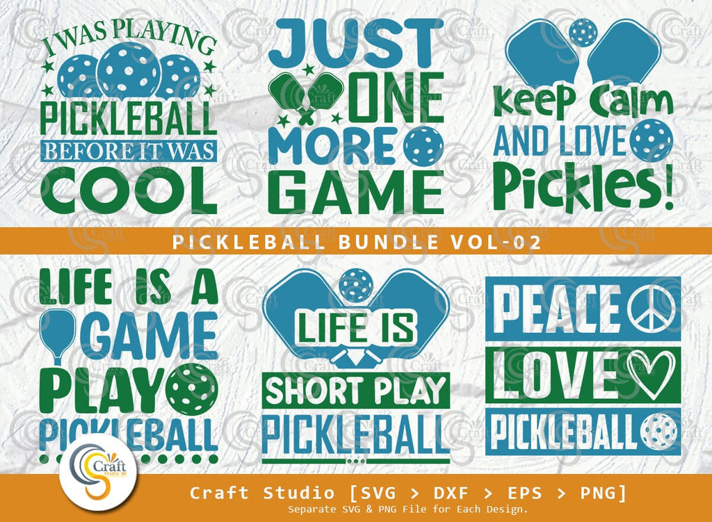 Pickleball SVG Bundle, Pickleball Player Svg, Pickleball Game Svg ...