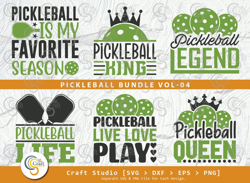 Pickleball SVG Bundle, Pickleball Player Svg, Pickleball Game Svg ...