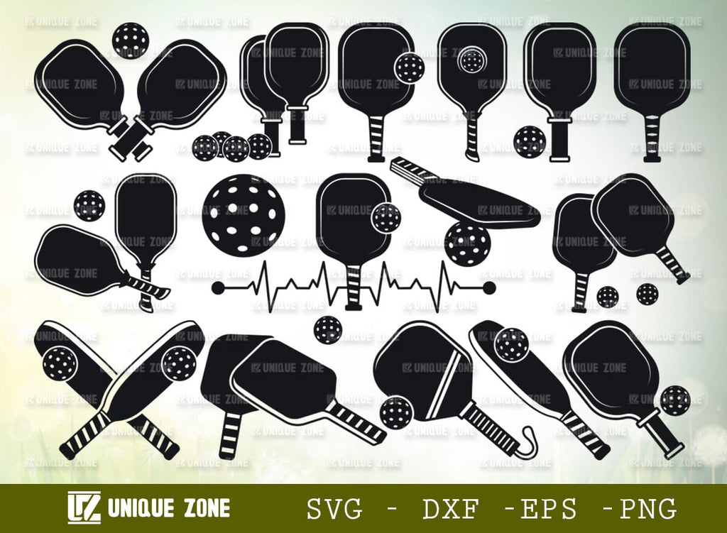 Pickleball Racket Svg Pickleball SVG Bundle, Pickleball With Beat Svg, Pickleball Paddles Svg ...